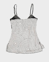 Y2K 00s Sateen Polka Dot Cami - S