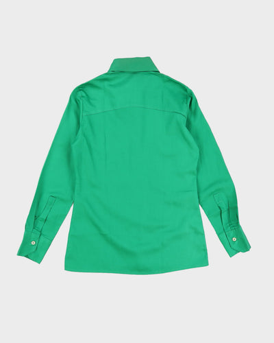 Vintage 70s Jean's West Green Western Shirt - M/L