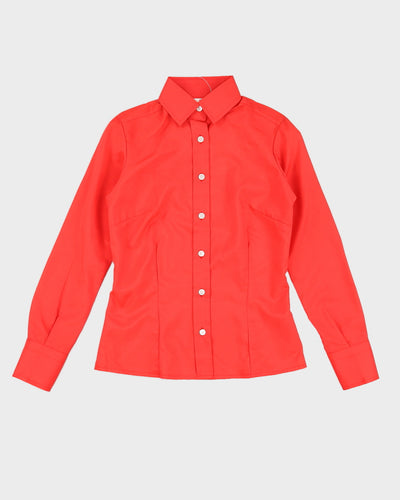 Vintage 70s Imatex Red Dress Shirt - M