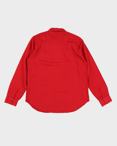 Vintage 70s Tuareg Red Embroidery Blouse - L