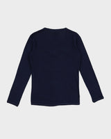 Vintage 70s Benetton Navy Button Down Top - M/L