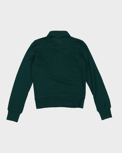 Vintage 70s Pooh Soft Line Emerald Green Polo Top - M