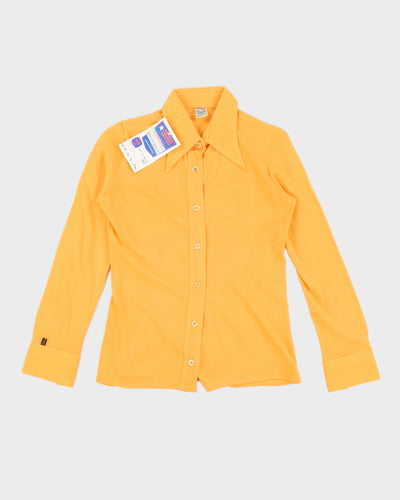 Vintage 70s Pooh Jeans Orange Blouse - L