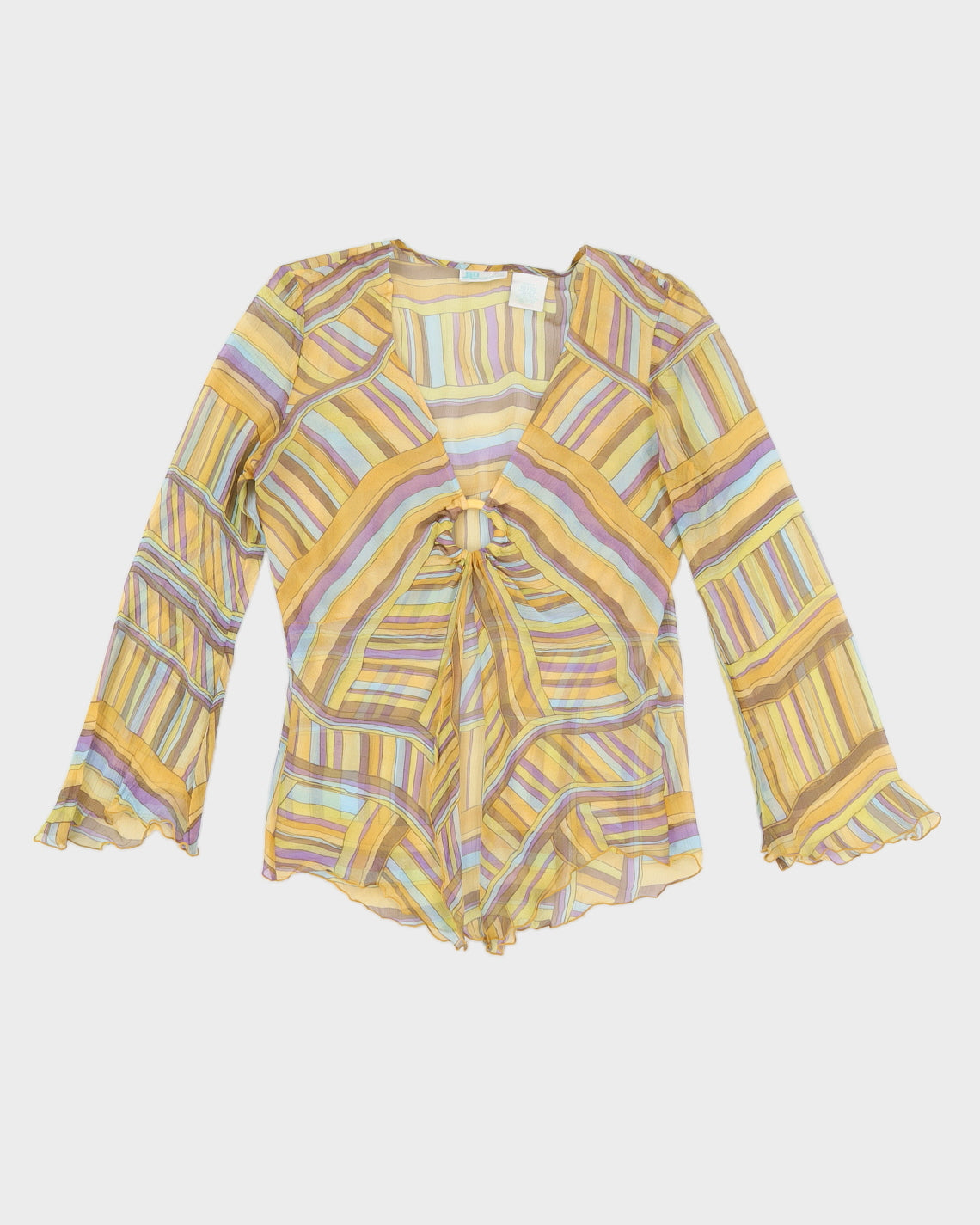 Y2K 00s JLO By Jennifer Lopez Silk Top - L