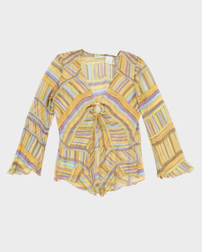 Y2K 00s JLO By Jennifer Lopez Silk Top - L