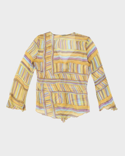 Y2K 00s JLO By Jennifer Lopez Silk Top - L