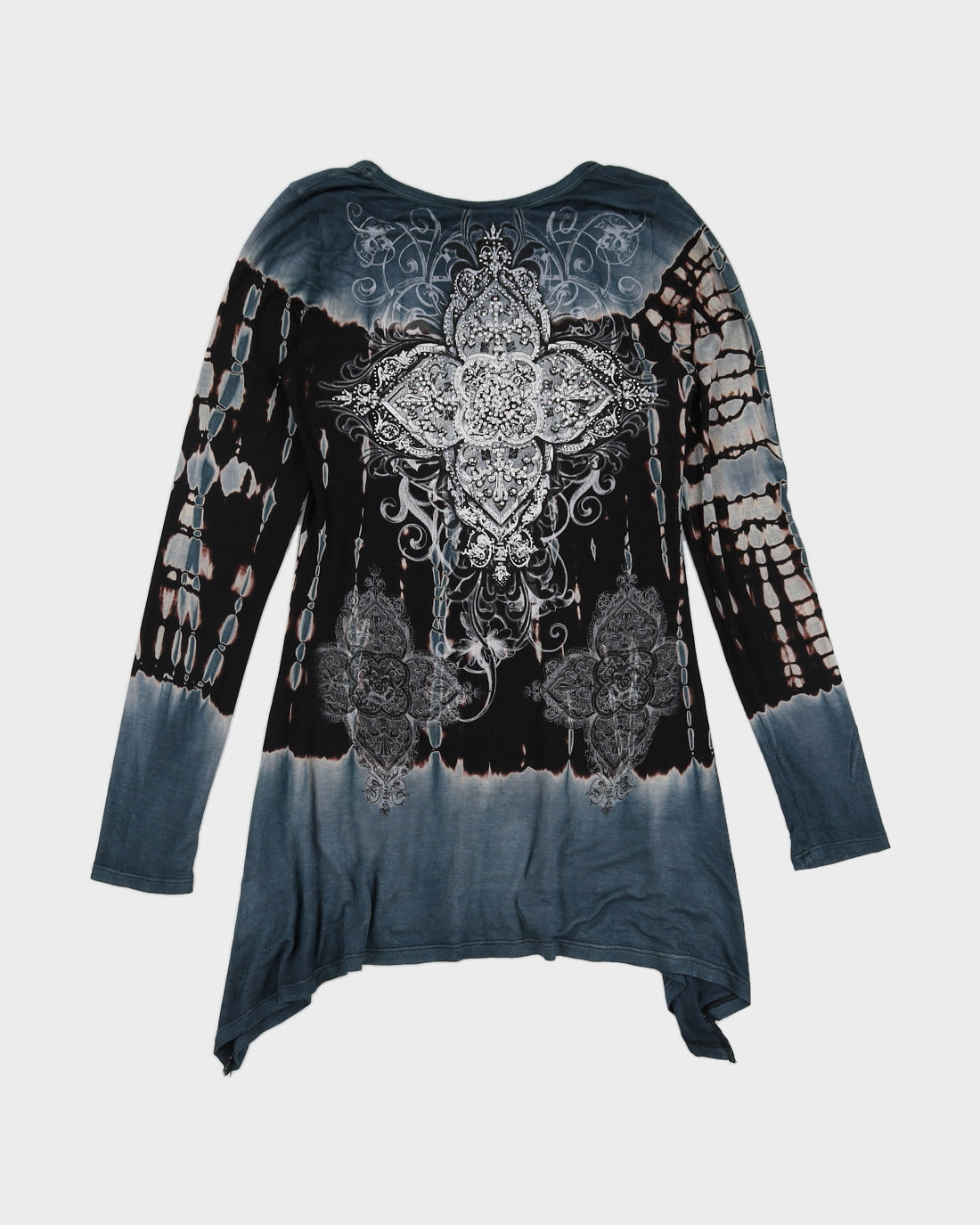 Y2K 00s Vocal USA Diamante Rock Chick Top - M/L