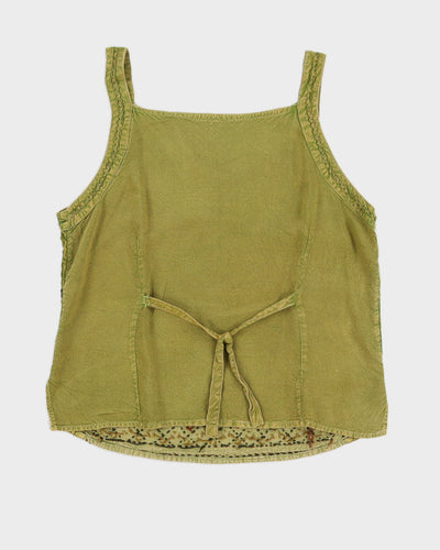 Vintage 90s Beaded Hippy Top - M