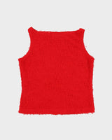 Vintage 90s Jill Hampton Red Textured Vest Top - S