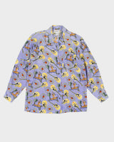 Vintage 90s Benjudy's Silk Hawaiian Blouse - S