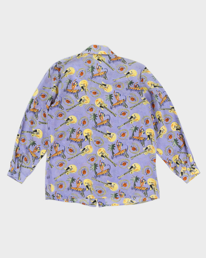 Vintage 90s Benjudy's Silk Hawaiian Blouse - S