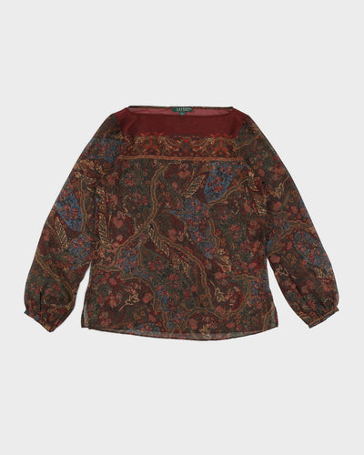 Ralph Lauren Paisley Blouse - M