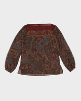 Ralph Lauren Paisley Blouse - M