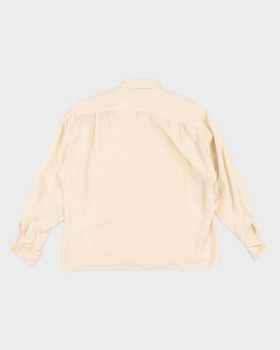 Light Peach Ralph Lauren Silk Blouse - XS