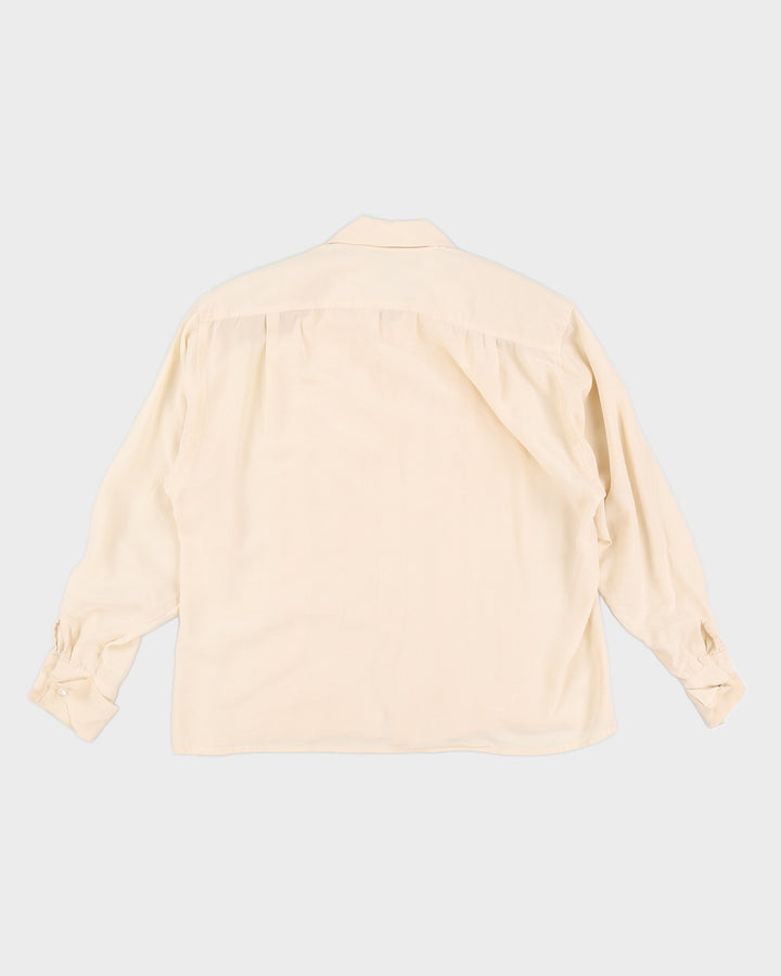 Light Peach Ralph Lauren Silk Blouse - XS