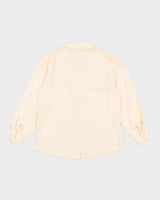 Paisley Silk Dagger Collar Vintage Blouse - L