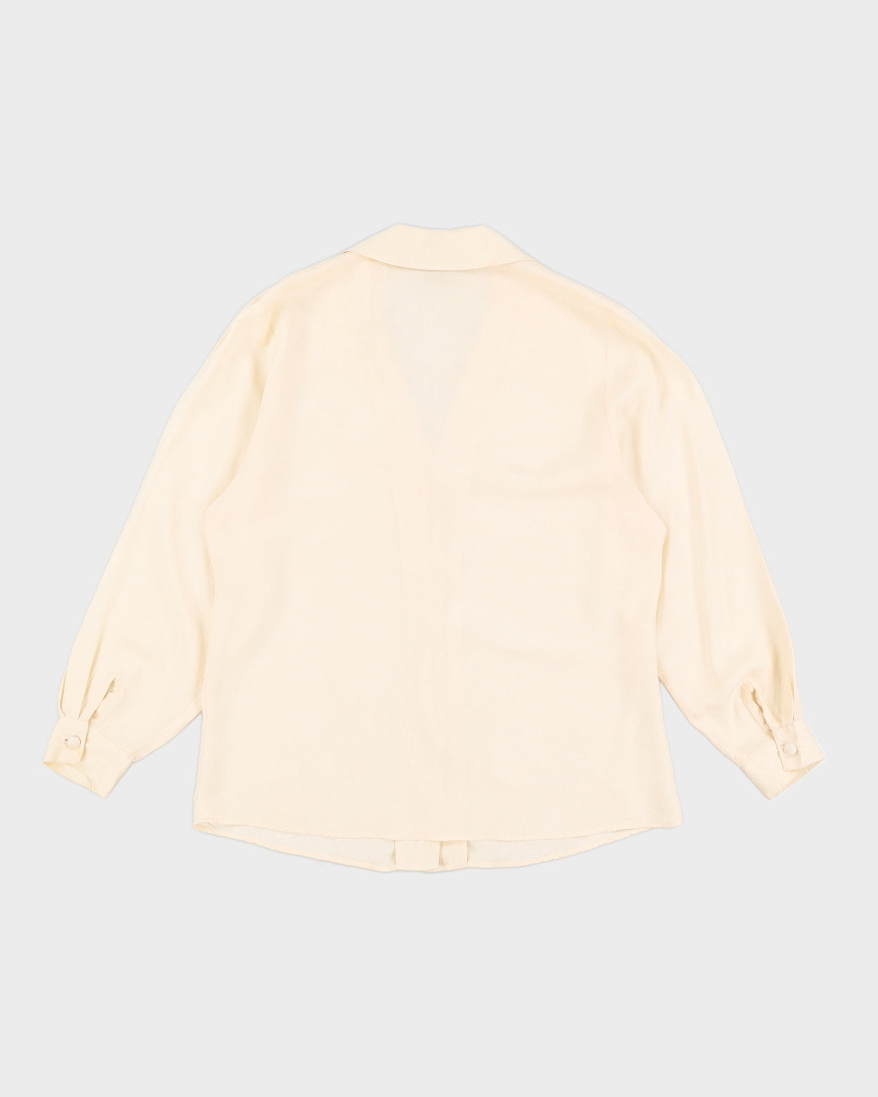 Paisley Silk Dagger Collar Vintage Blouse - L