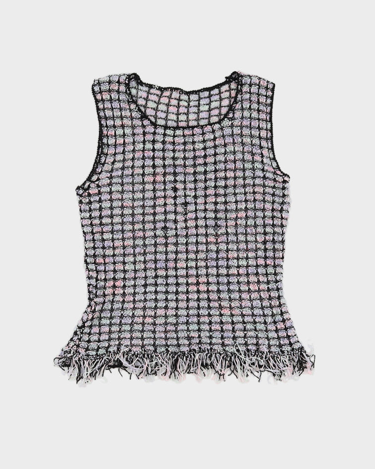 Y2K Crochet Cami Top - XS