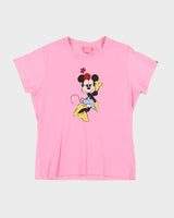 Disney Minnie Mouse Women's Pink T-Shirt - M