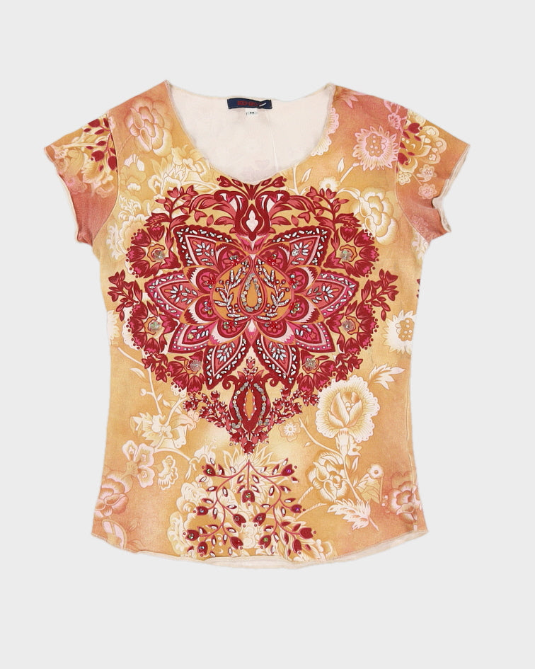 Vintage 00s Kenzo Jeans Sequin Top - S/M