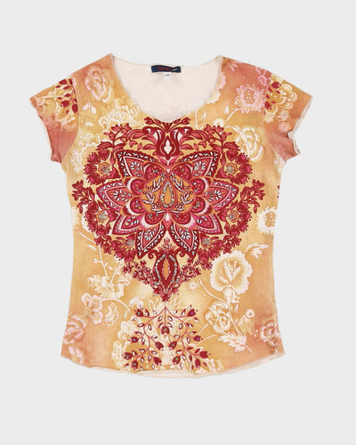 Vintage 00s Kenzo Jeans Sequin Top - S/M