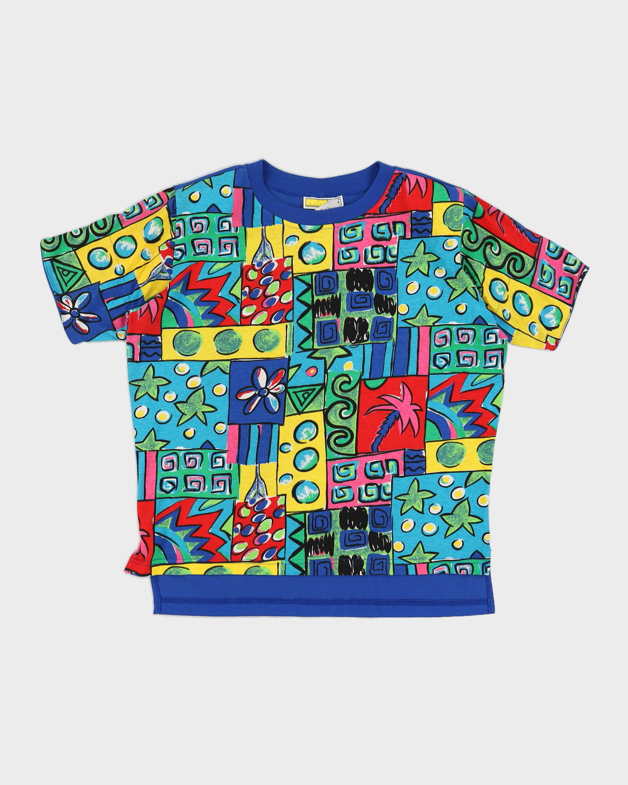 Vintage 90s Traffic Jam Multi Coloured T-Shirt - L