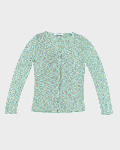 Y2K 00s Pastel Green Cardigan Top - M