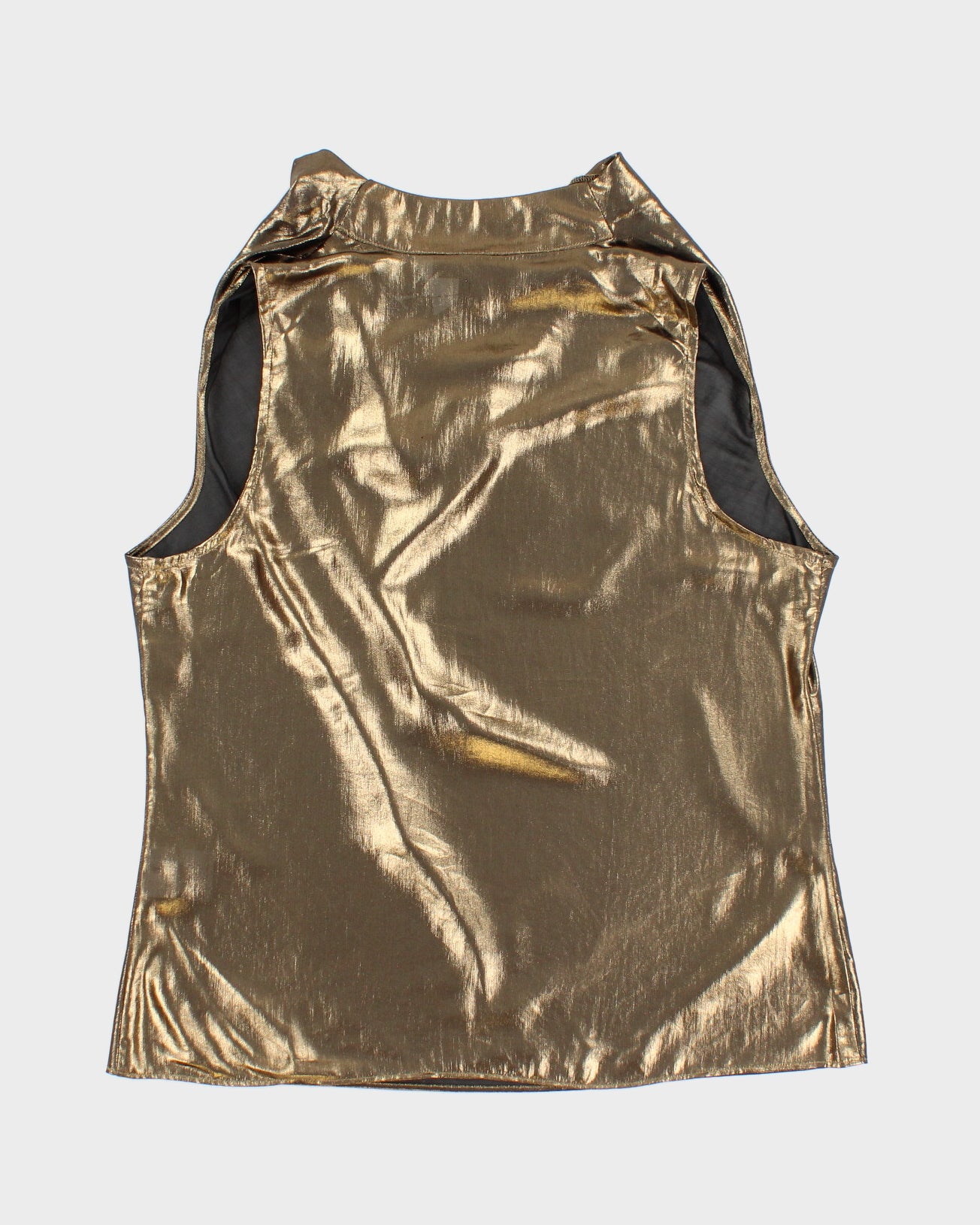 Gold International Concepts Deadstock Cowl Neck Top