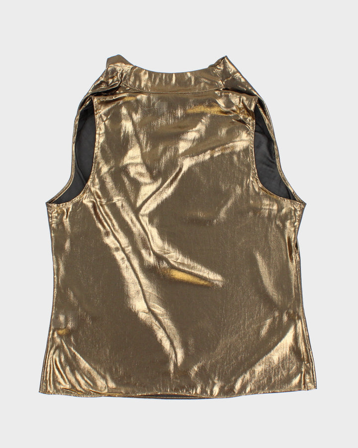 Gold International Concepts Deadstock Cowl Neck Top