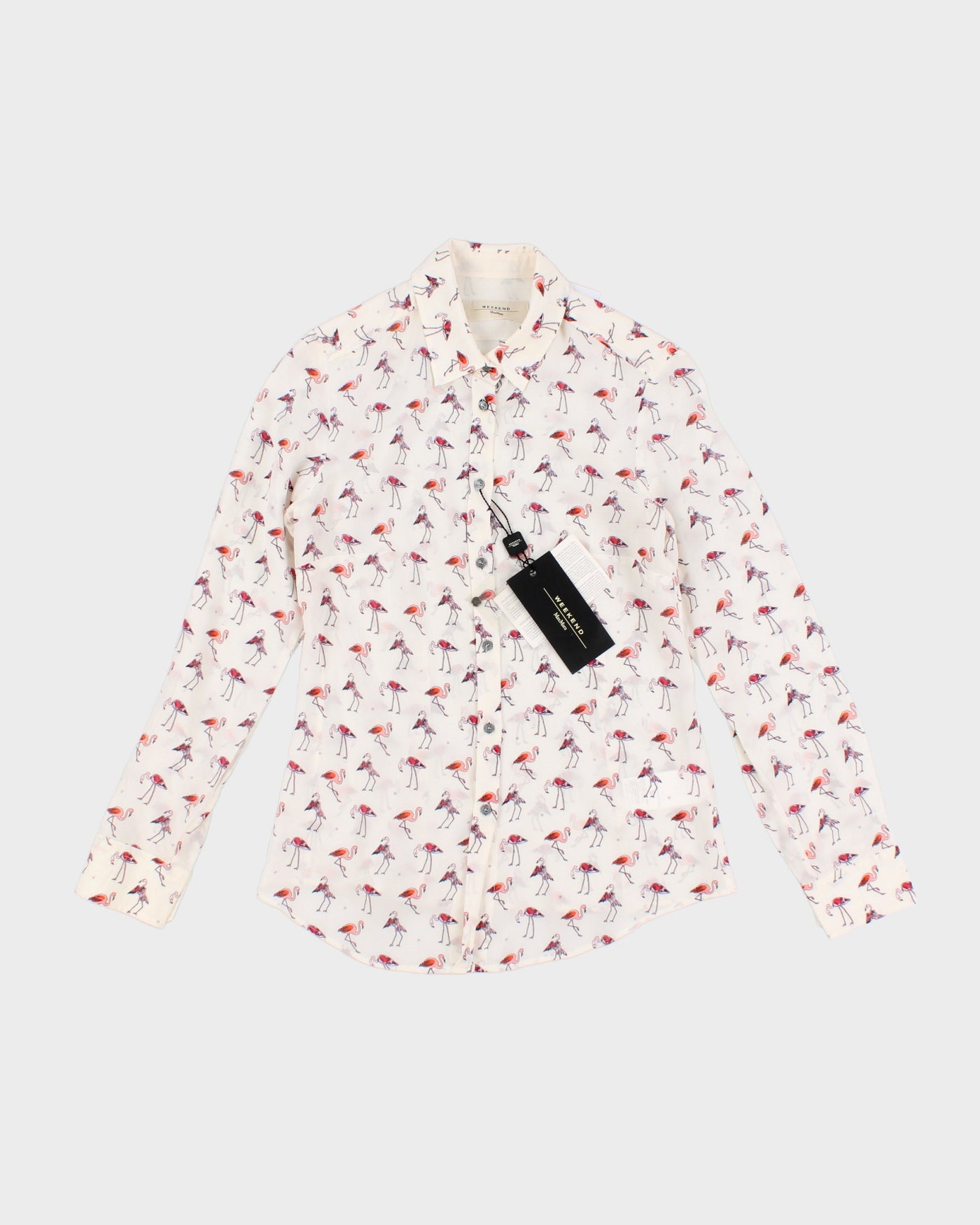 Weekend By MaxMara Flamingo Silk Shirt - S