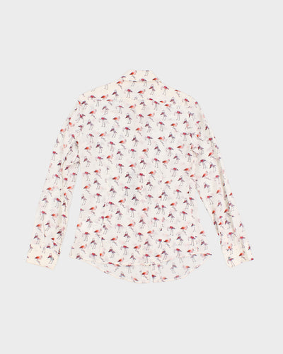 Weekend By MaxMara Flamingo Silk Shirt - S