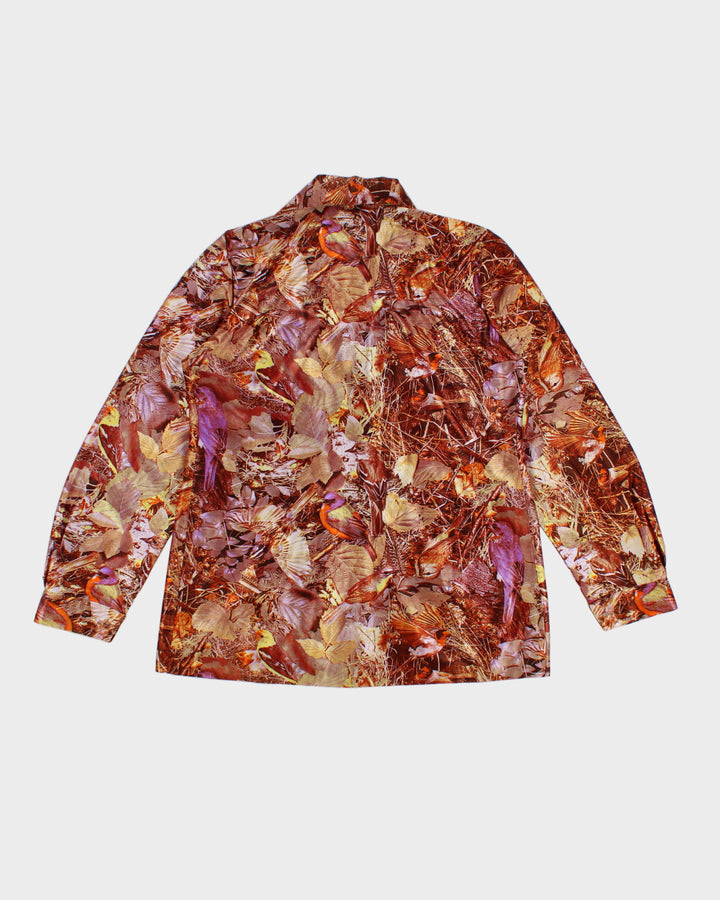 Vintage Bush Patterned Blouse - M