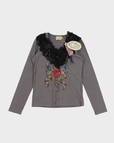 Per Me Deadstock Y2K Long-sleeved Top - S