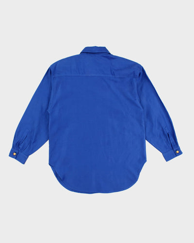 Vintage Blue Cotton Shirt - M