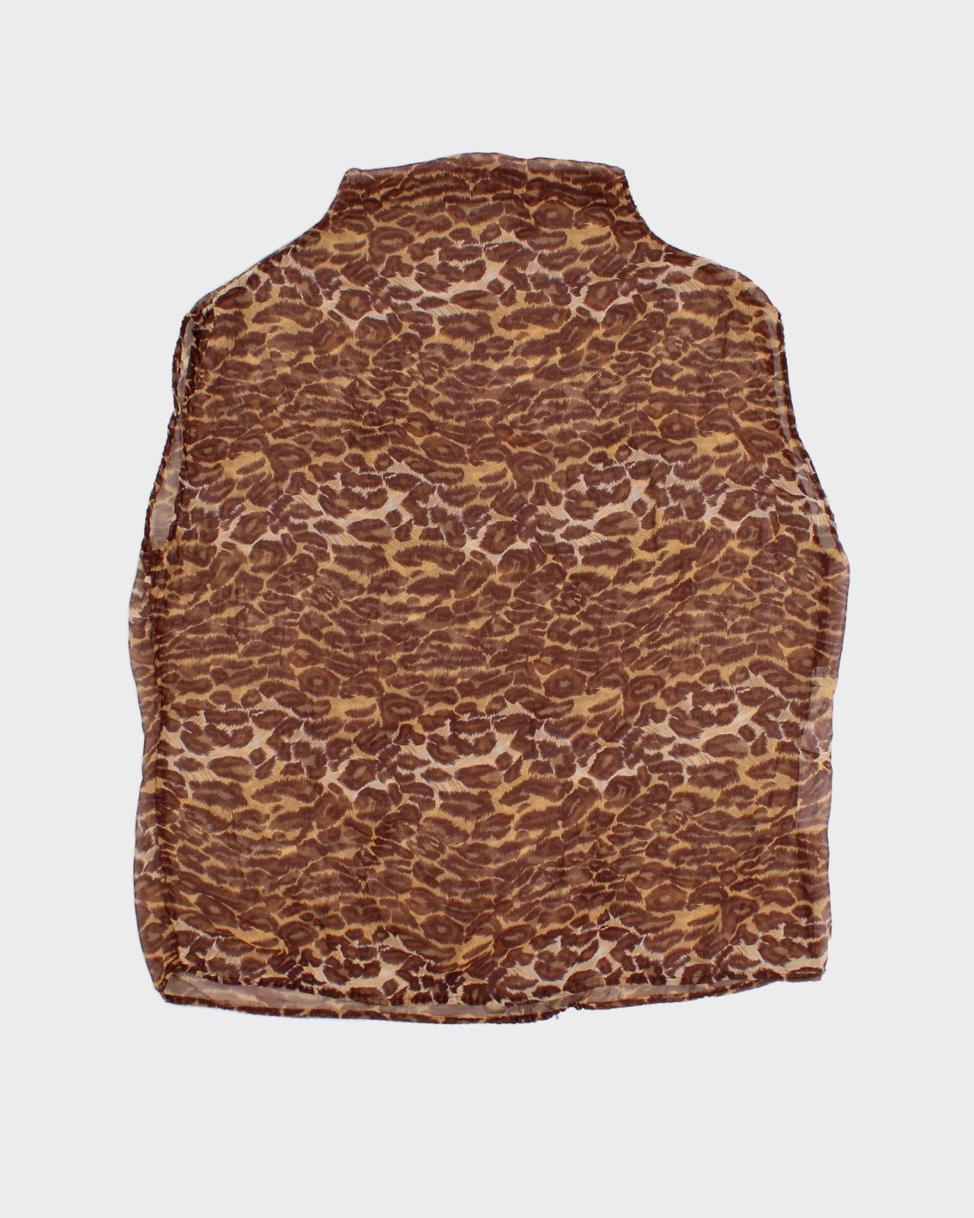 Vintage 90s Bellessa Brown Patterned Top - O/S