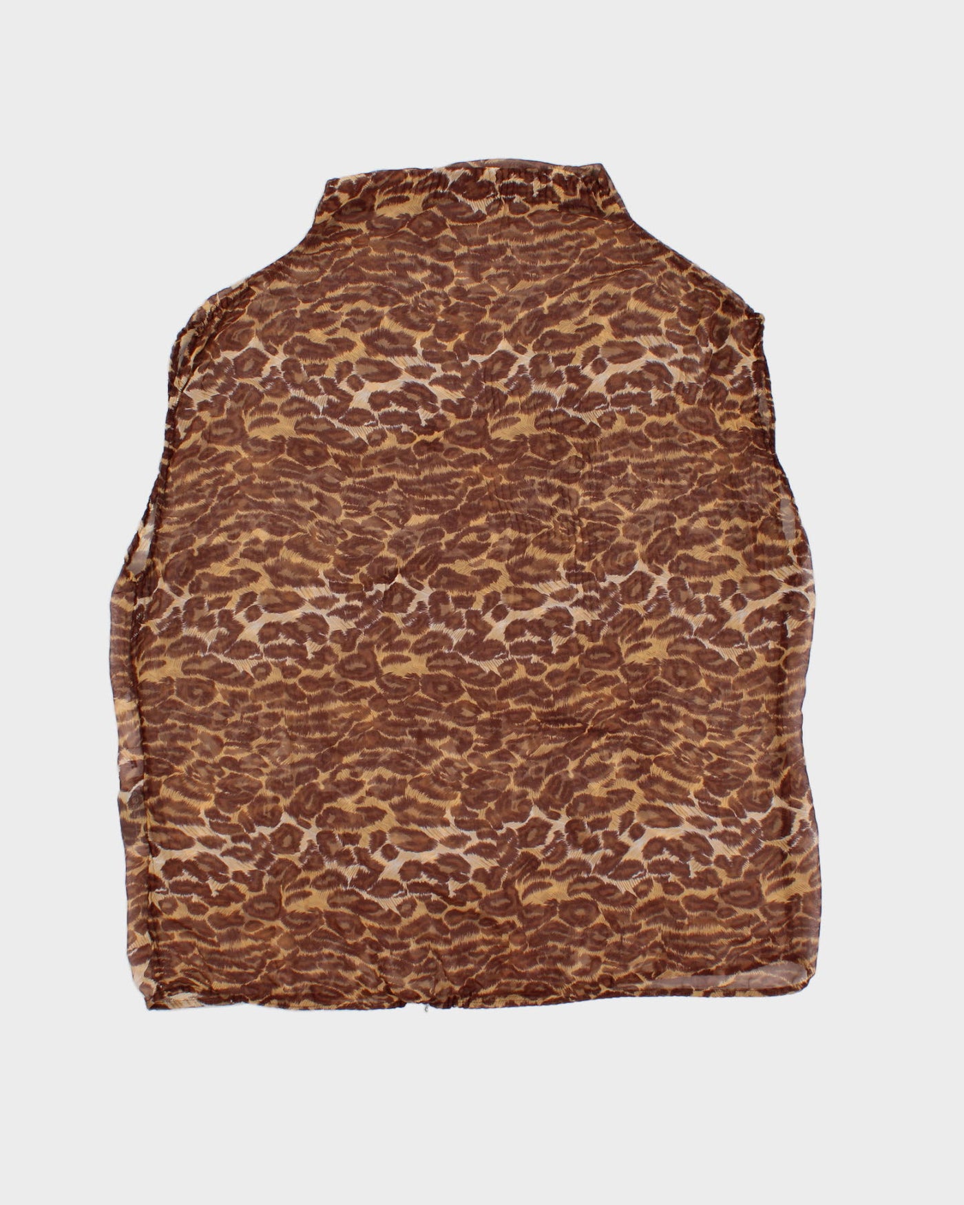 Vintage 90s Bellessa Brown Patterned Top - O/S