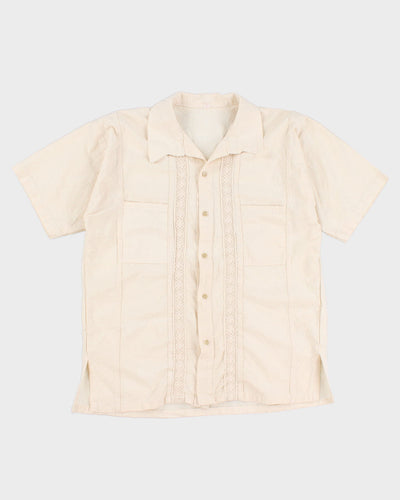60's Beige Darling Blouse - L