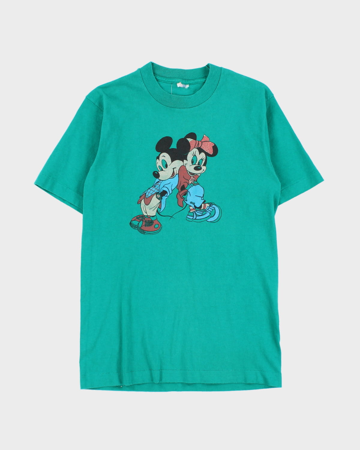 80's Mickey and Minnie Mouse T-Shirt - S - M