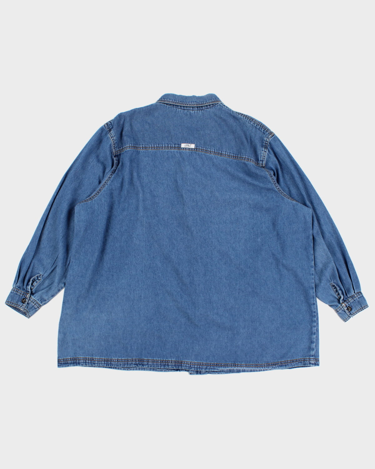 Vintage Denim Embroidered Shirt - XXXL