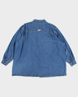 Vintage Denim Embroidered Shirt - XXXL