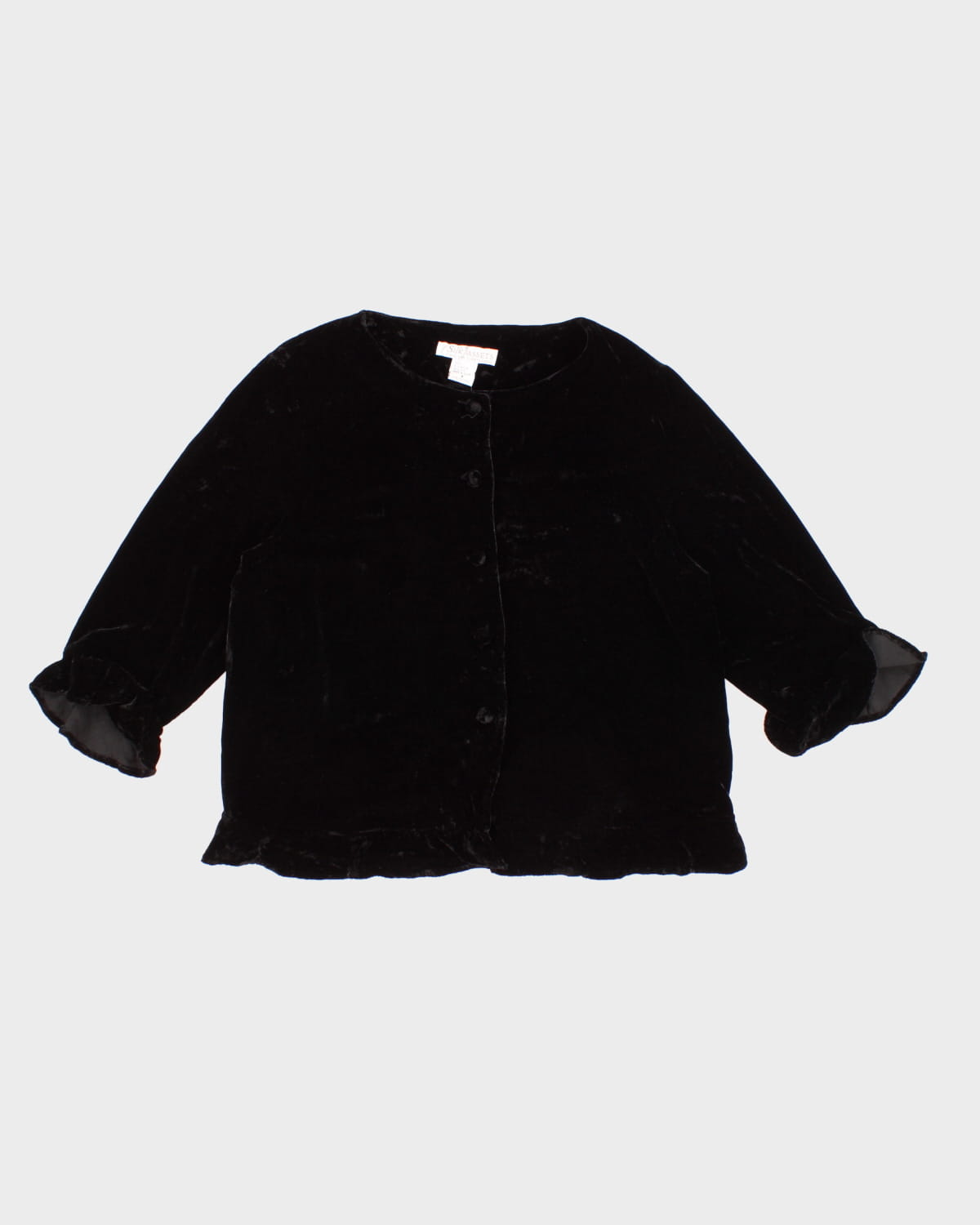 Vintage Diane Von Furstenberg Silk Assets Velvet Blouse - S
