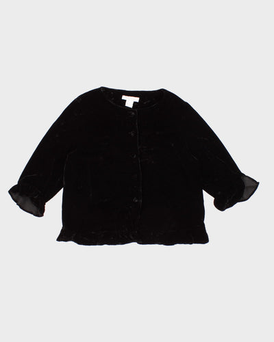 Vintage Diane Von Furstenberg Silk Assets Velvet Blouse - S
