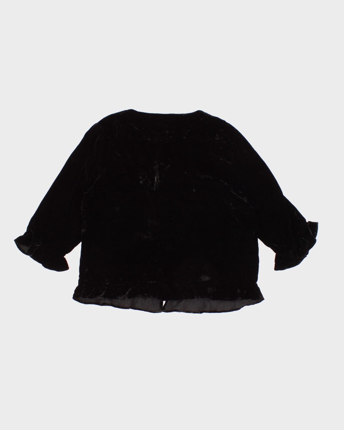 Vintage Diane Von Furstenberg Silk Assets Velvet Blouse - S