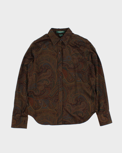 00s Ralph Lauren Paisley Blouse - S
