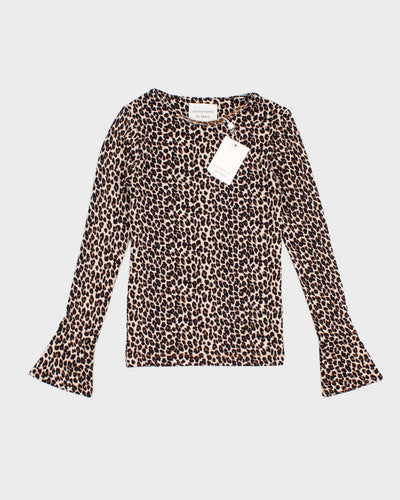 Les Coyotes De Paris Leopard Long Sleeve Top - S