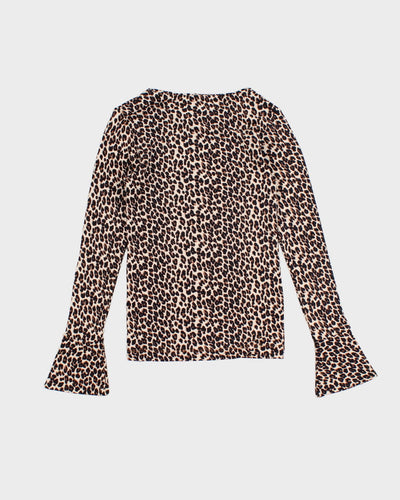 Les Coyotes De Paris Leopard Long Sleeve Top - S