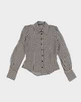 Vintage Sinequanone Houndstooth Blouse - Blouse - S