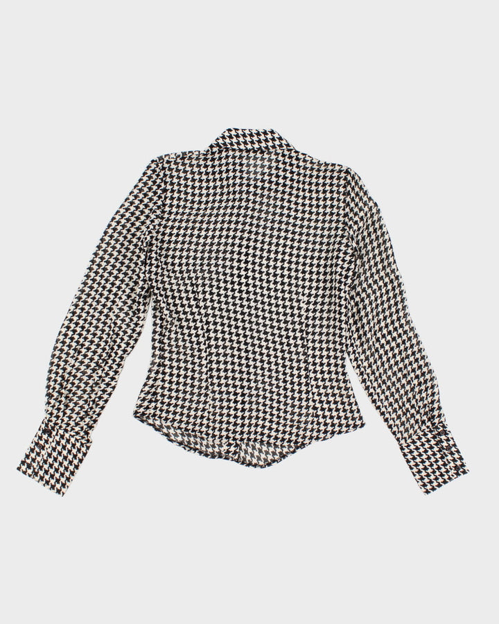 Vintage Sinequanone Houndstooth Blouse - Blouse - S