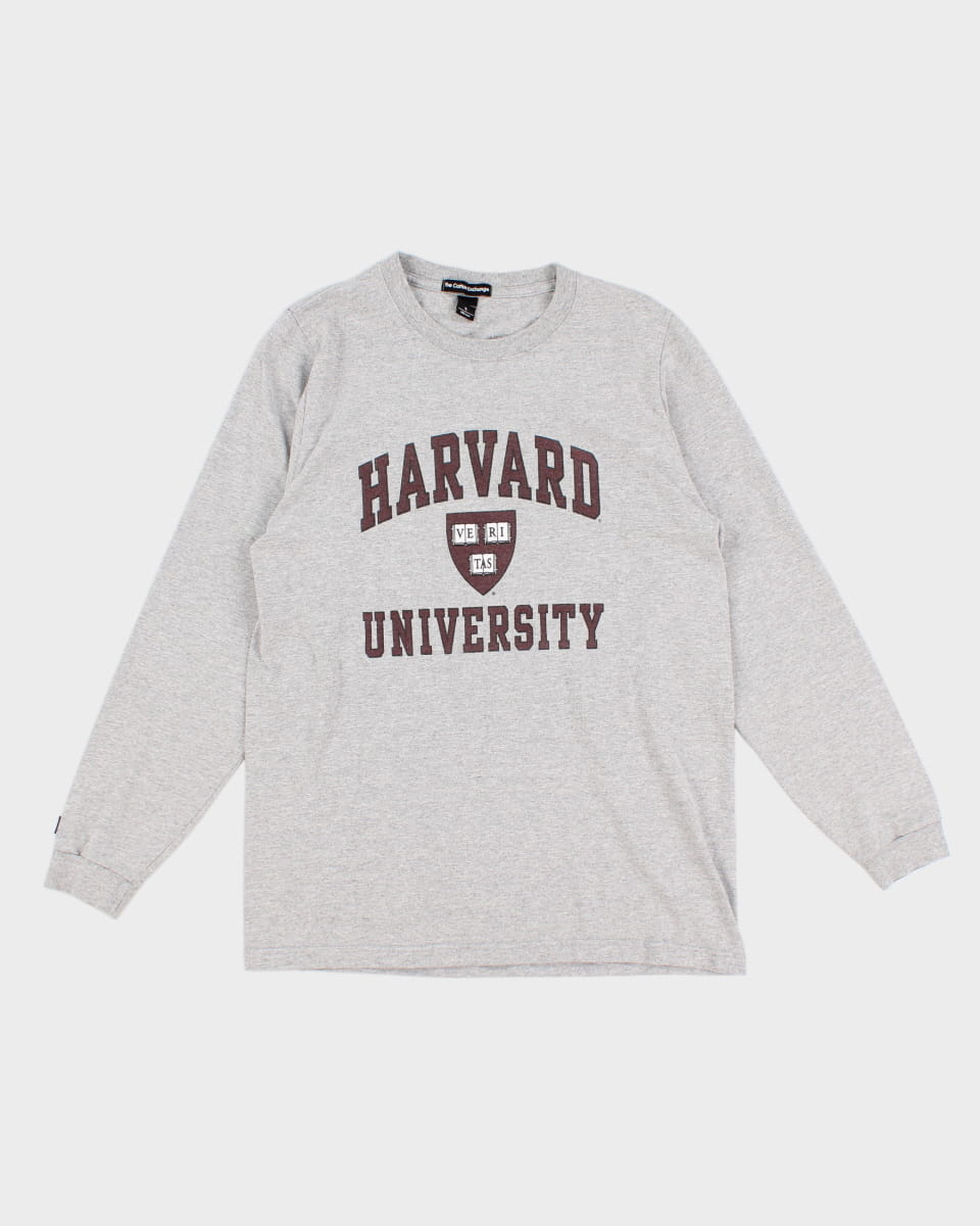 Women's Grey Harvard Long Sleeve Top - S