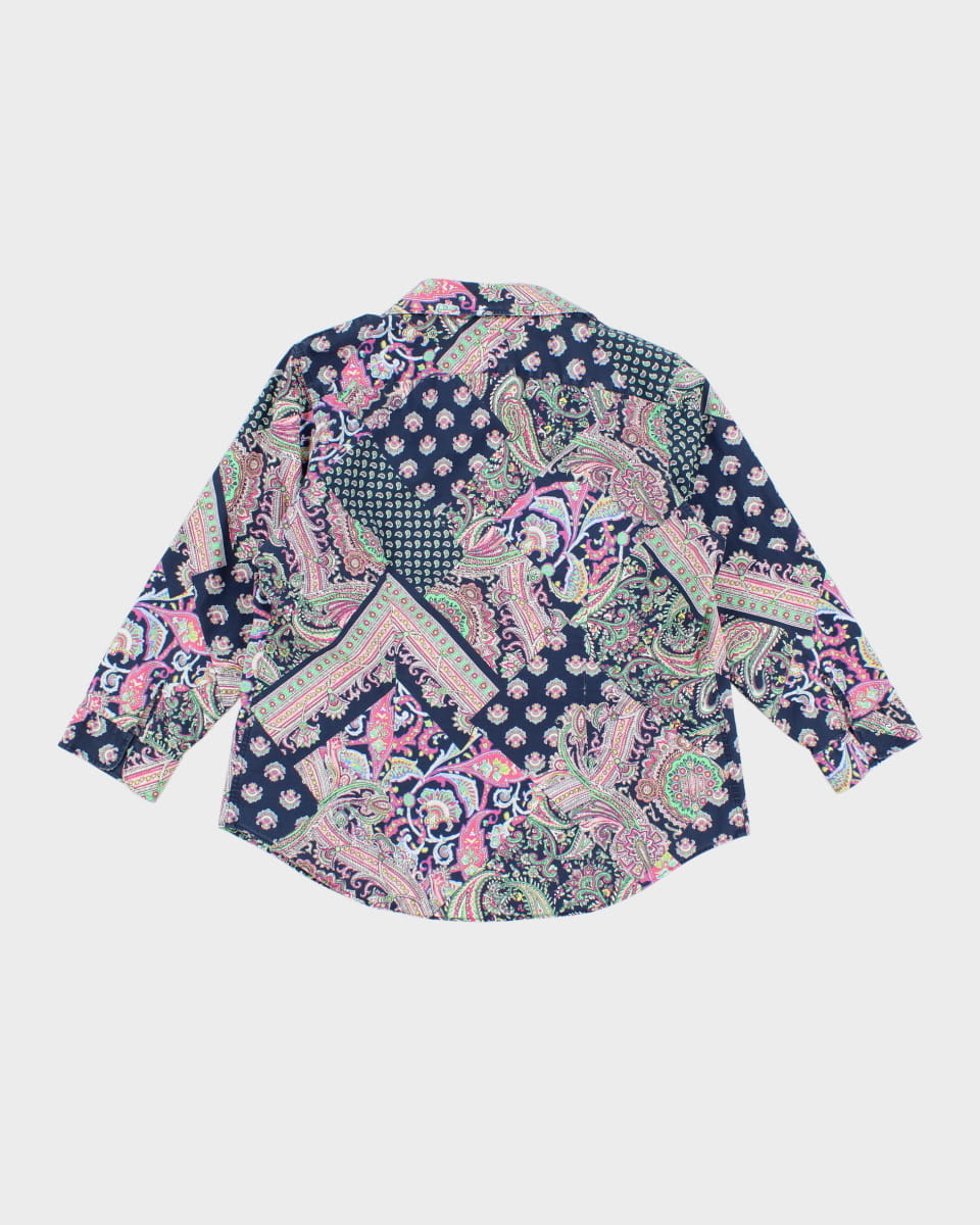 00s Ralph Lauren Paisley Blouse - L